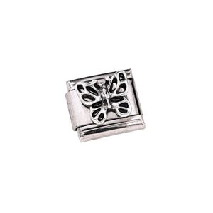 Charmlink Silver Butterfly DIY Personalized Composable Italian Charm Bracelet